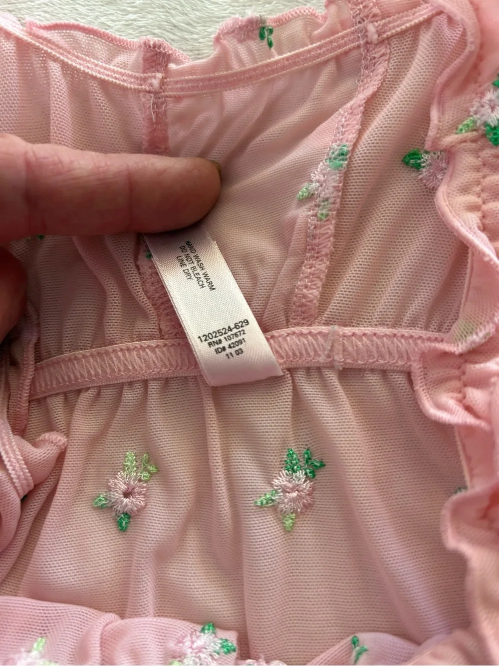 Victoria Secret Y2K‎ Mesh Cami Victoria’s Secret rosette  milkmaid top Harajuku